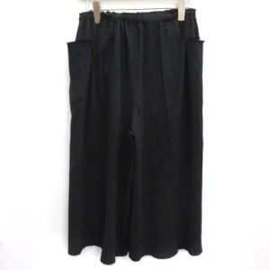 me ISSEY MIYAKE A.POC INSIDE ガウチョパンツ ワイド プリーツ 黒 ブラック