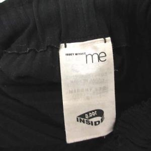me ISSEY MIYAKE A.POC INSIDE ガウチョパンツ ワイド プリーツ 黒 ブラック