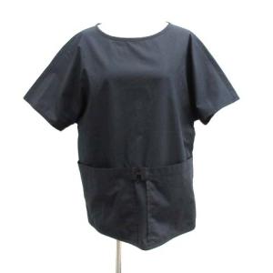 カットソー Hロゴ ビックポケット 34 紺