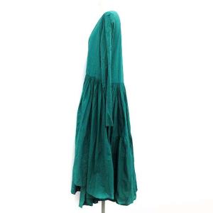 Merlette for TOMORROWLAND 18AW ANDAMAN ラップワンピース ギャザー グリーン