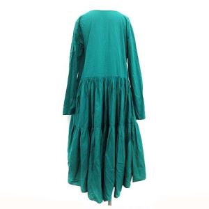 Merlette for TOMORROWLAND 18AW ANDAMAN ラップワンピース ギャザー グリーン