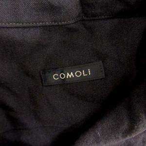 COMOLI オープンカラーシャツ 長袖 1 ブラック