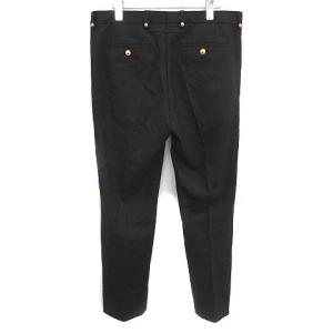 GIVENCHY 17SS パンツ スラックス モヘア 金ボタン スターボタン 48 黒