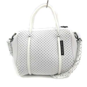 STATE OF ESCAPE 21年製 PREQUEL プリクエル X-SMALL スモールショルダーバッグ ハンドバッグ 2WAY ポーチ付き 白 ホワイト