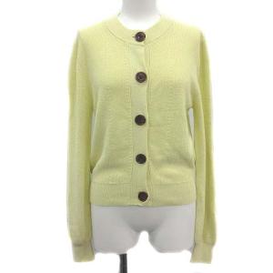 デミリー DEMYLEE 19SS カーディガン ニット クルーネック 長袖 XS 黄色 イエロー