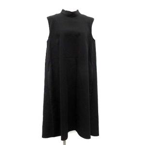 ノースリーブハイネックワンピース 38 ブラック