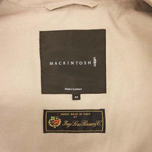 MACKINTOSH ロロピアーナ 比翼 スプリングコート トレンチコート ステンカラー ミドル丈 40 L ベージュ