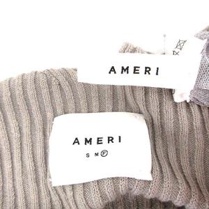 Ameri VINTAGE 20SS SHEER HOODIE KNIT グレージュ