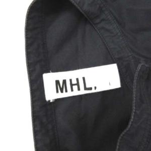 MHL. 20SS バンドカラーシャツワンピース 1 ネイビー