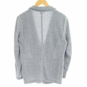 LANVIN en Bleu 19SS ニットテーラードジャケット 46 ライトブルー