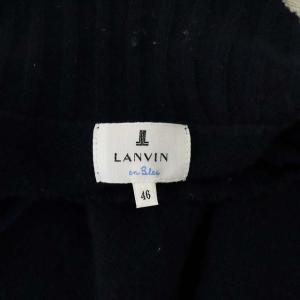 LANVIN en Bleu 20AW UP CYCLING ブロッキングパターンハイネックニット セーター 長袖 カシミヤ混 46 M マルチカラー