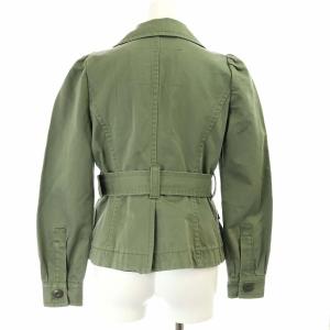 MARC JACOBS コットンシルクミリタリージャケット カーキ