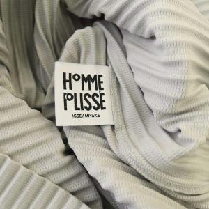 HOMME PLISSE ISSEY MIYAKE BASICS ポロシャツ 半袖 オープンカラー プリーツ 2 M グレー