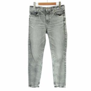 THE STELLA デニムパンツ ジーンズ テーパード ジップフライ ダメージ加工 W23 グレー 139219