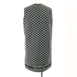 Christian Dior 18AW チェック カプセルコレクション 日本限定 BEE刺繍 ワンピース グレー ブラック