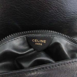 CELINE ヴィンテージ ショルダーバッグ ゴールド金具 ブラック