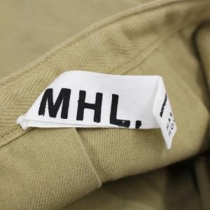 MHL. スカート フレア タック ウール リネン 2 M ベージュ