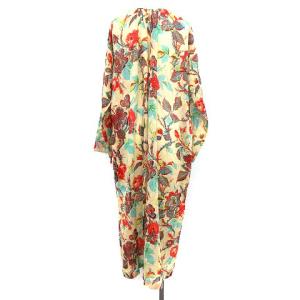 TOMORROWLAND ソレイアード SOULEIADO 20SS ワンピース コットンボイル 花柄 ロング マキシ 長袖 バックオープン 36 S