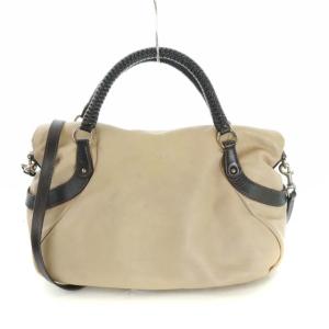 Salvatore Ferragamo ハンドバッグ ショルダーバッグ 2way ガンチーニ レザー ベージュ