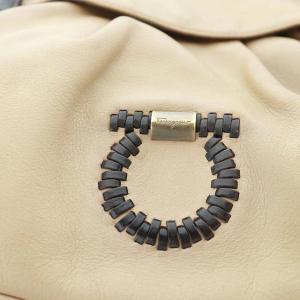 Salvatore Ferragamo ハンドバッグ ショルダーバッグ 2way ガンチーニ レザー ベージュ