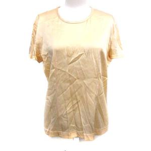 ヴィンテージ ココマークシルクカットソーブラウス 40 ベージュ