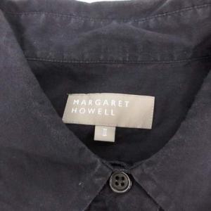 MARGARET HOWELL 2020AW WASHED COTTON SHIRT ネイビー