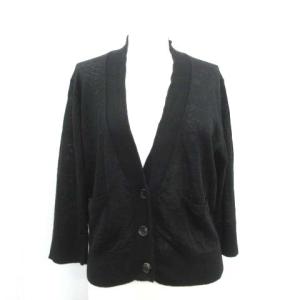 2020SS リネンニットカーディガン 2 ブラック
