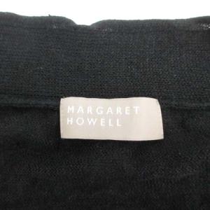 MARGARET HOWELL 2020SS リネンニットカーディガン 2 ブラック