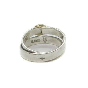 HERMES ダブル トゥルー ベルト リング 925 K18 12号