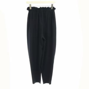 ENFOLD 19SS テーパードパンツ イージー トラウザー ハイウエスト 36 S 黒 ブラック