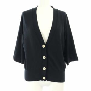 20SS V NECK COTTON CARDIGAN ブラック