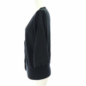 MARGARET HOWELL 20SS V NECK COTTON CARDIGAN ブラック