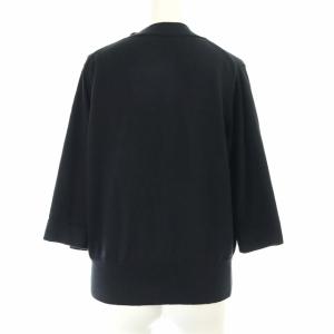 MARGARET HOWELL 20SS V NECK COTTON CARDIGAN ブラック