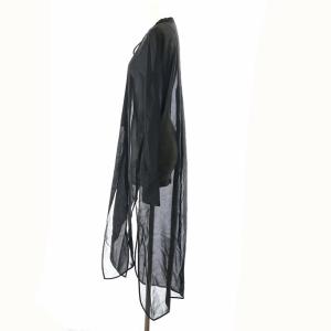 ENFOLD 21SS Sheer Twill ロングSHIRT シャツ ブラウス シアー S ブラック
