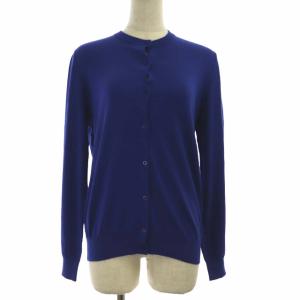 19SS コットンシルククルーネックニットーディガン 38 ブルー