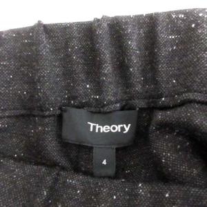 Theory 19AW MELANGE PONTE TALBERT パンツ ウール混 メランジェ 4 L チャコールグレー
