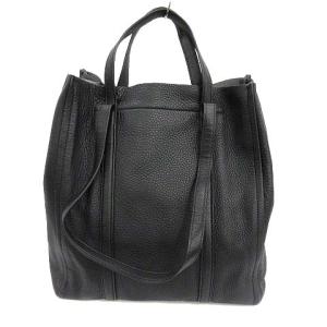 MARC JACOBS タグトート シボレザー ショルダーバッグ 黒