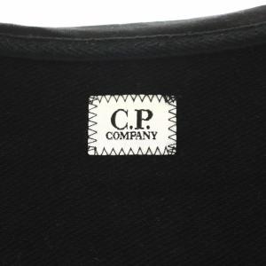 C.P. COMPANY ゴーグル ジップアップ パーカー スウェット 長袖 S 黒 ブラック