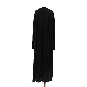 ENFOLD 19SS ウールジャージー ロングスリーブマキシDRS ワンピース ブラック