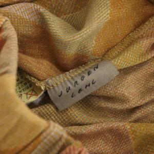 JURGEN LEHL 総柄ロングタイトスカート ベージュ