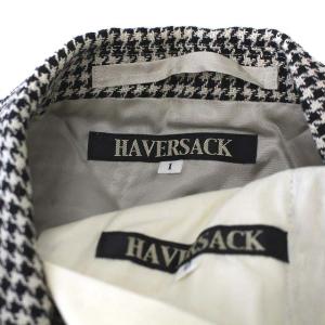 HAVERSACK セットアップ ジャケット パンツ リネン 千鳥格子柄 1 S 0 XS ブラック ベージュ