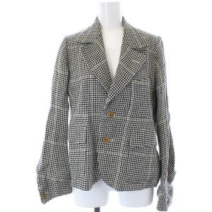 HAVERSACK セットアップ ジャケット パンツ リネン 千鳥格子柄 1 S 0 XS ブラック ベージュ