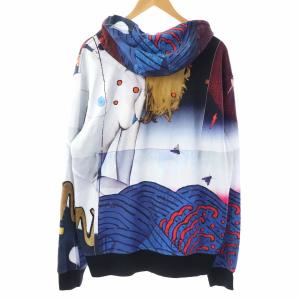 UGG australia tadanori yokoo Hoodie BLUE MULTI パーカー フード プルオーバー グラフィック 総柄 L マルチカラー