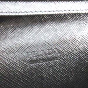 PRADA カードケース サフィアーノ 二つ折り ブラック
