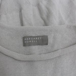 MARGARET HOWELL 19SS ニット セーター 七分袖 リネン 麻 2 M オフホワイト