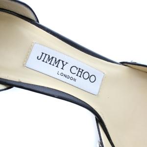 JIMMY CHOO LEEMA パンプス チャンキーヒール パール レザー 
