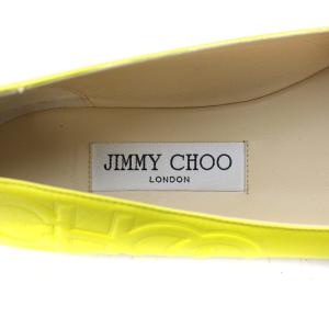 JIMMY CHOO GWENEVERE FLAT パンプス フラット スクエアトゥ 36.5 イエロー