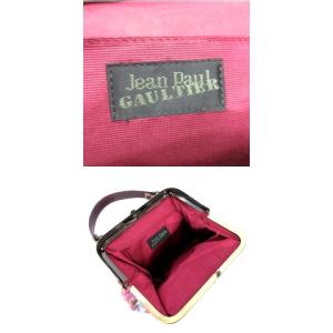 Jean Paul GAULTIER ハンドバッグ がま口 レンチキュラー フェザー柄