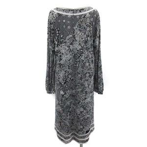 LEONARD FASHION ワンピース 40 ネイビー