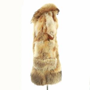 Grace Class 毛皮 コート アウター フォックスファー ラクーンファー ミドル ロング 36 S ベージュ